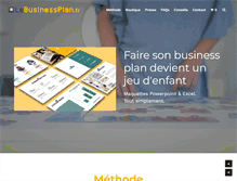 Tablet Screenshot of lebusinessplan.fr